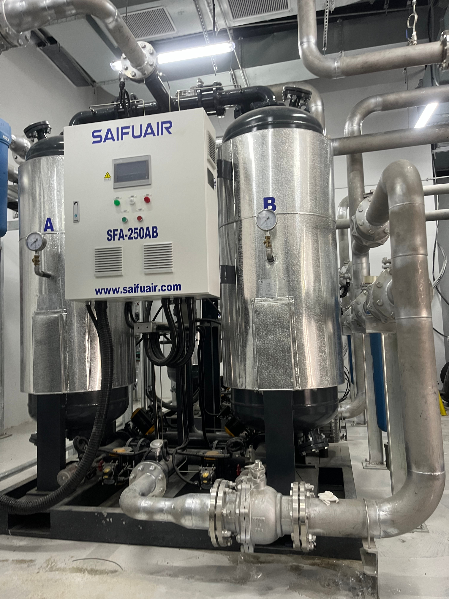SAIFUAIR hand in hand with biotechnology company blast heat suction machine strong circle